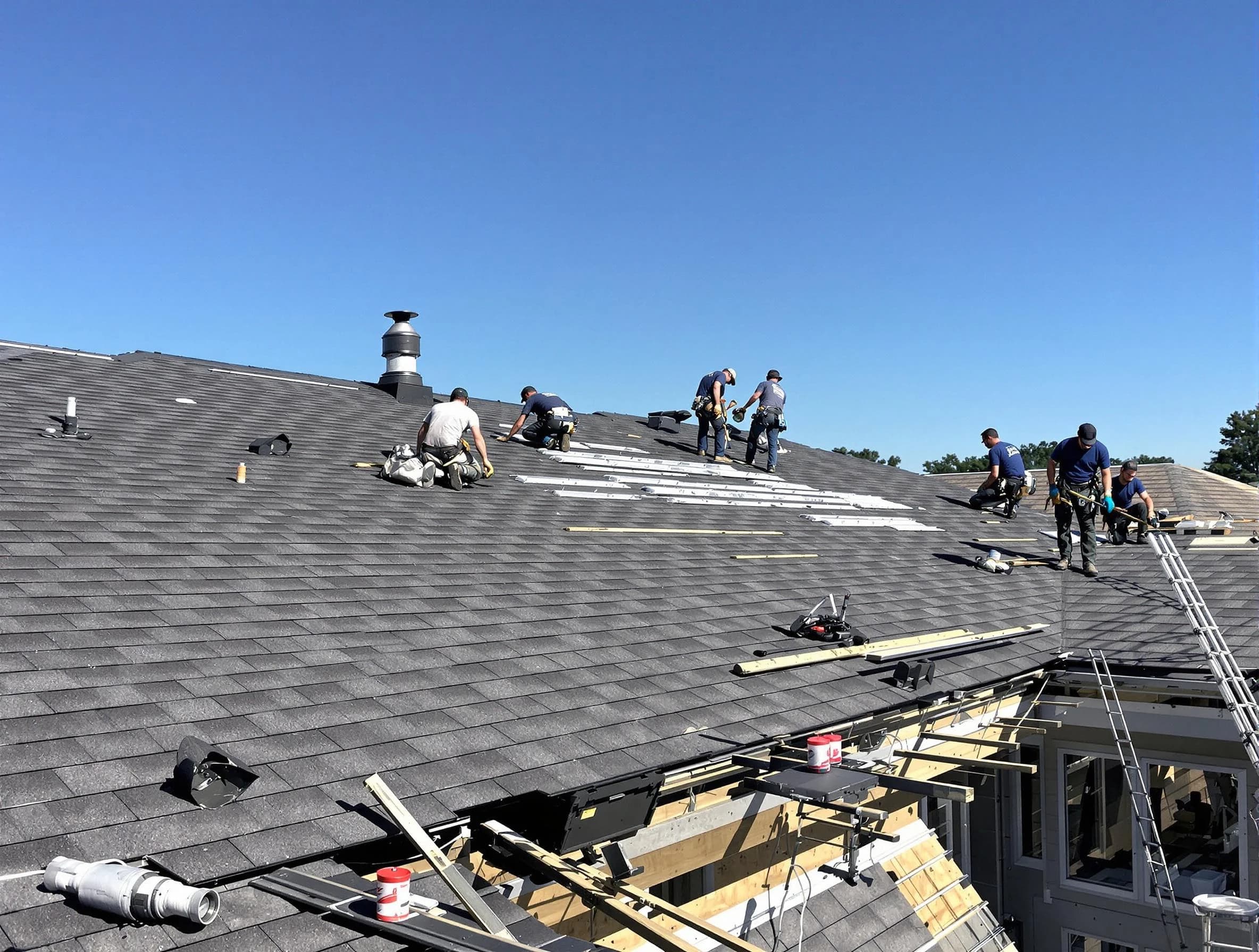 Macedonia Roofing Company experts performing roof installation in Macedonia, OH