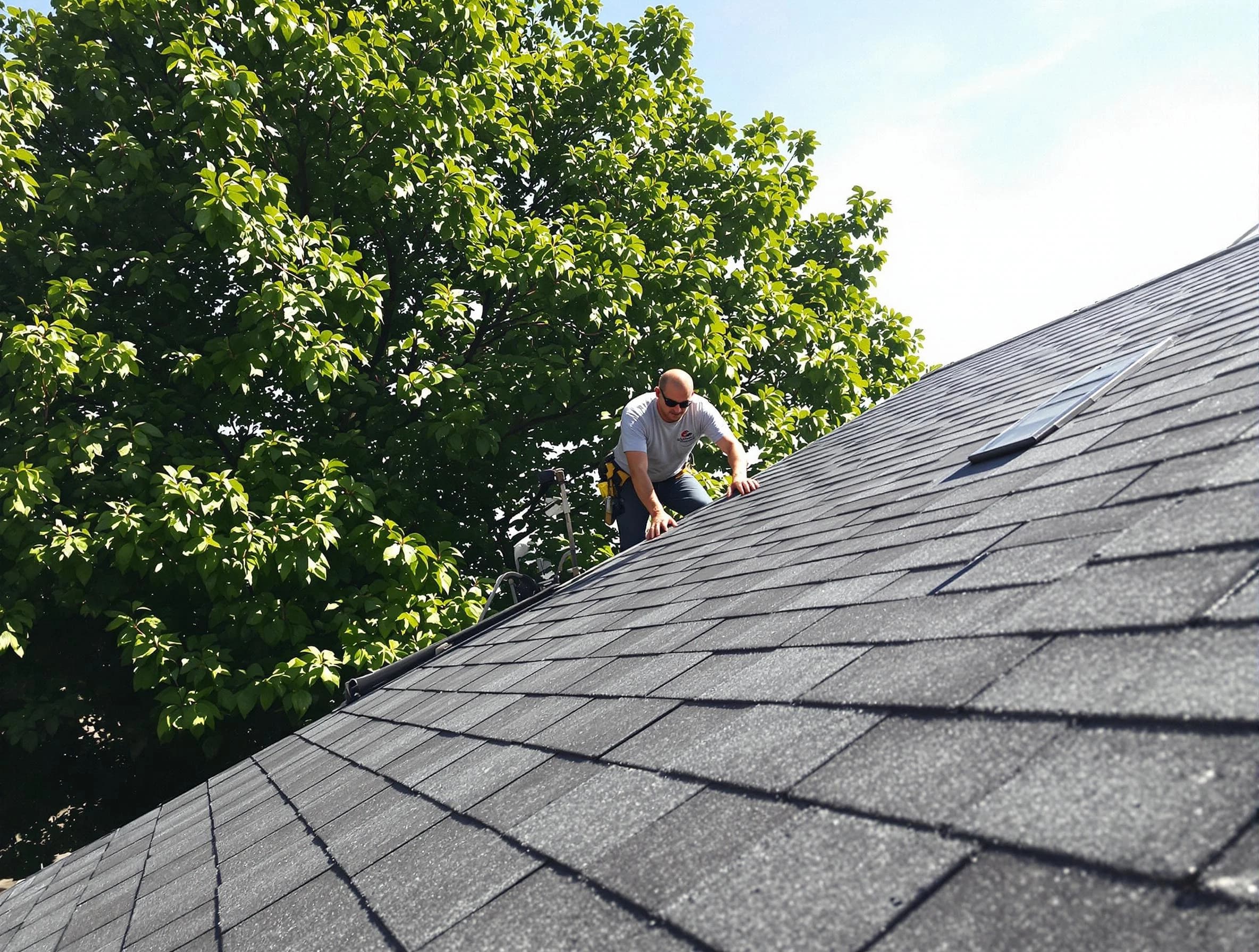 Certified roofers from Macedonia Roofing Company working in Macedonia, OH