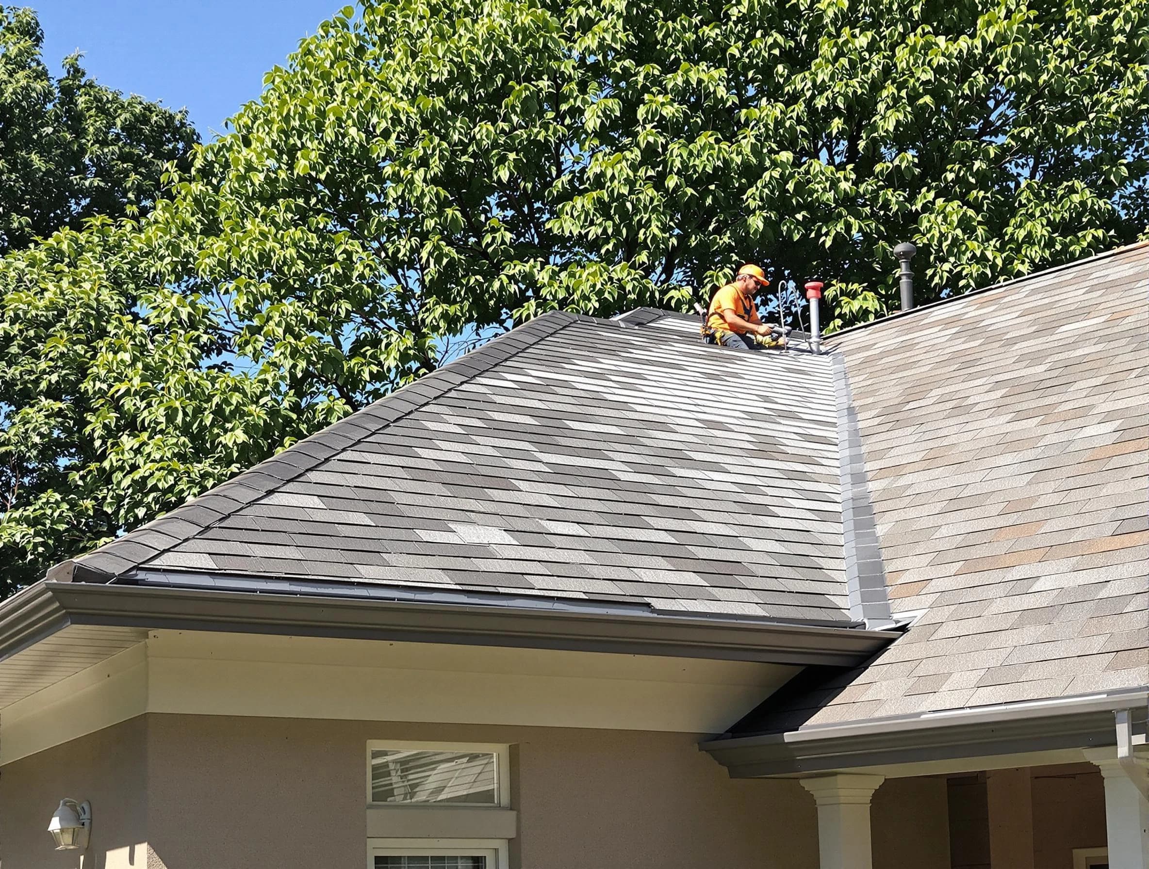 Newly completed shingle roofing by Macedonia Roofing Company in Macedonia, OH